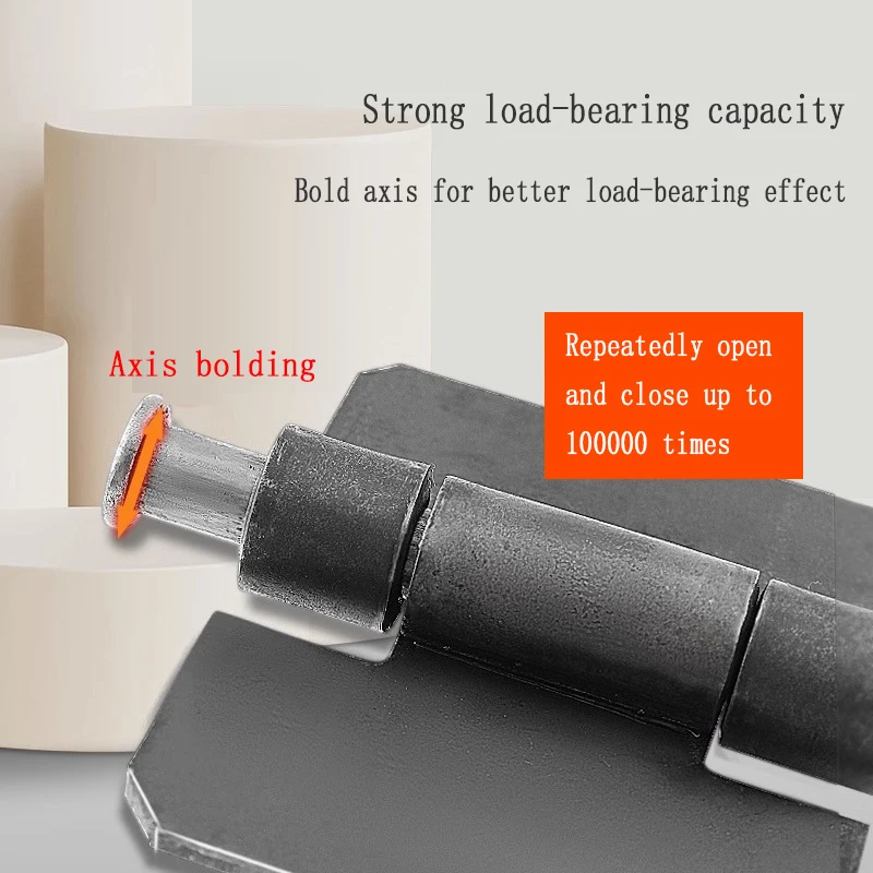 1PCS Thick Heavy-duty Welded Hinges Detachable Iron Door And Carriage Specific Hinges cabinet door hinges,cabinet hinges,stainless steel door hinges