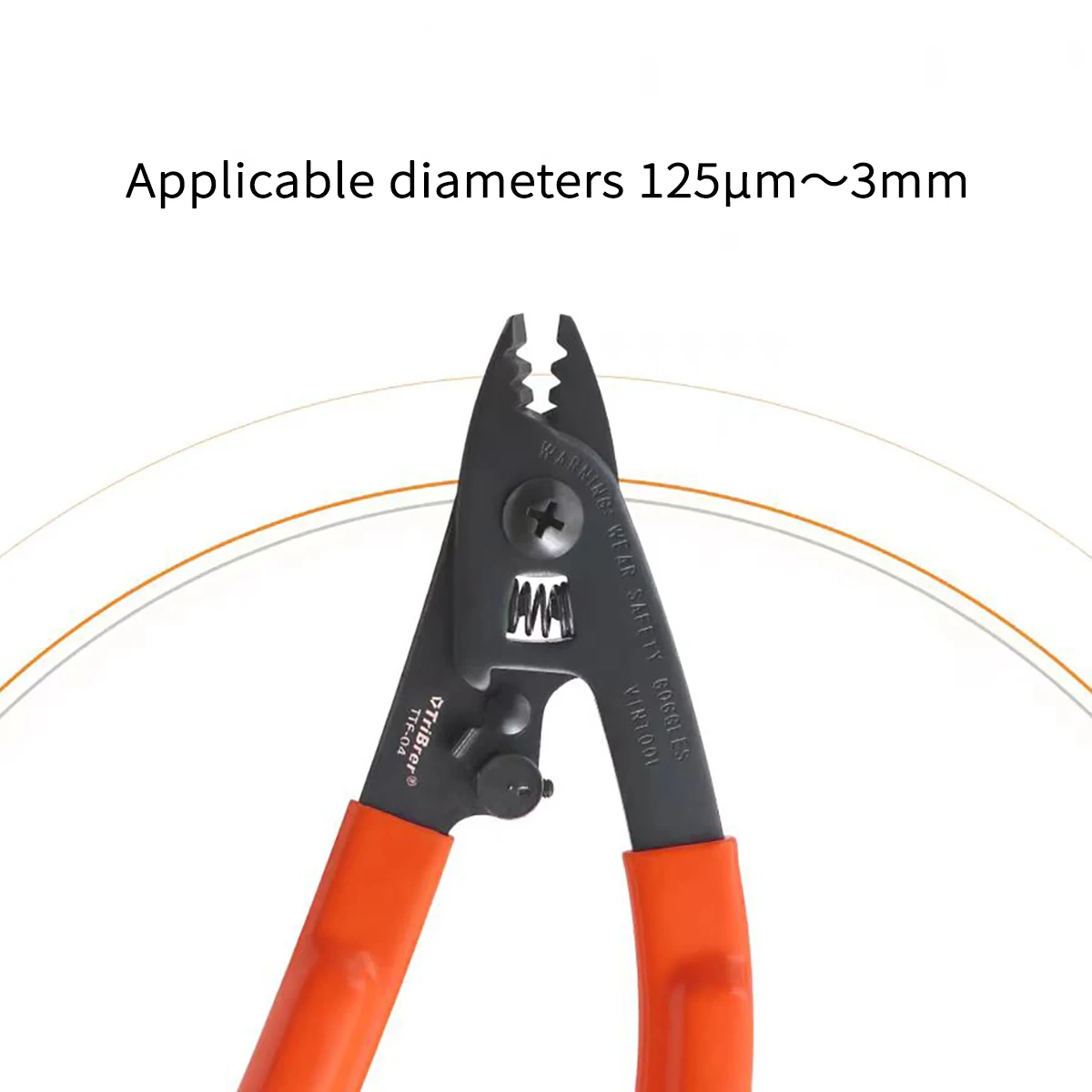 Faser-Abisolierzange mit zwei/drei Anschlüssen, Glasfaser-Abisolierzange, Kabelabisolierzange für FTTH, Optik-Abisolierzange, Miller-Zange – Detail 7
