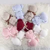 1pc Cartoon Cute Coral Velvet Bear Towel Square Towel Holiday Birthday Wedding Valentine's Day Souvenir Gift Household Washcloth 1