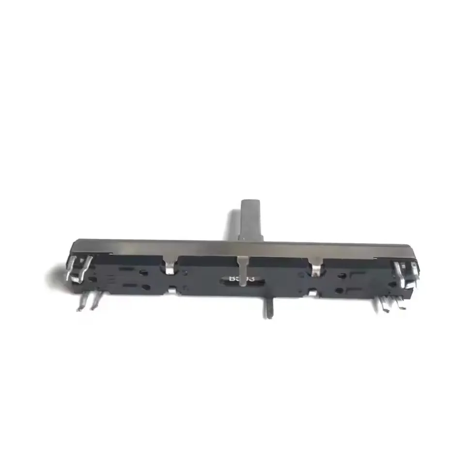 5PCS/LOT For Mickey mixer fader potentiometer 60MM 6CM long double B50K B50KX2 Potentiometer Stereo Slide
