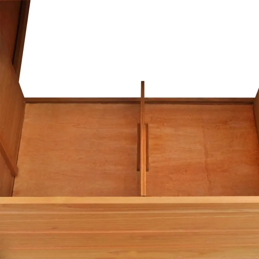 Wooden Outdoor Chicken Hen House with Egg Compartment