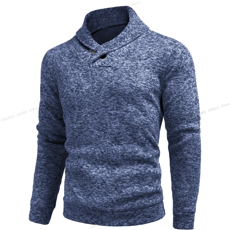 Autumn and Winter Men's Long Sleeved Turtleneck Slim Fit Sweater