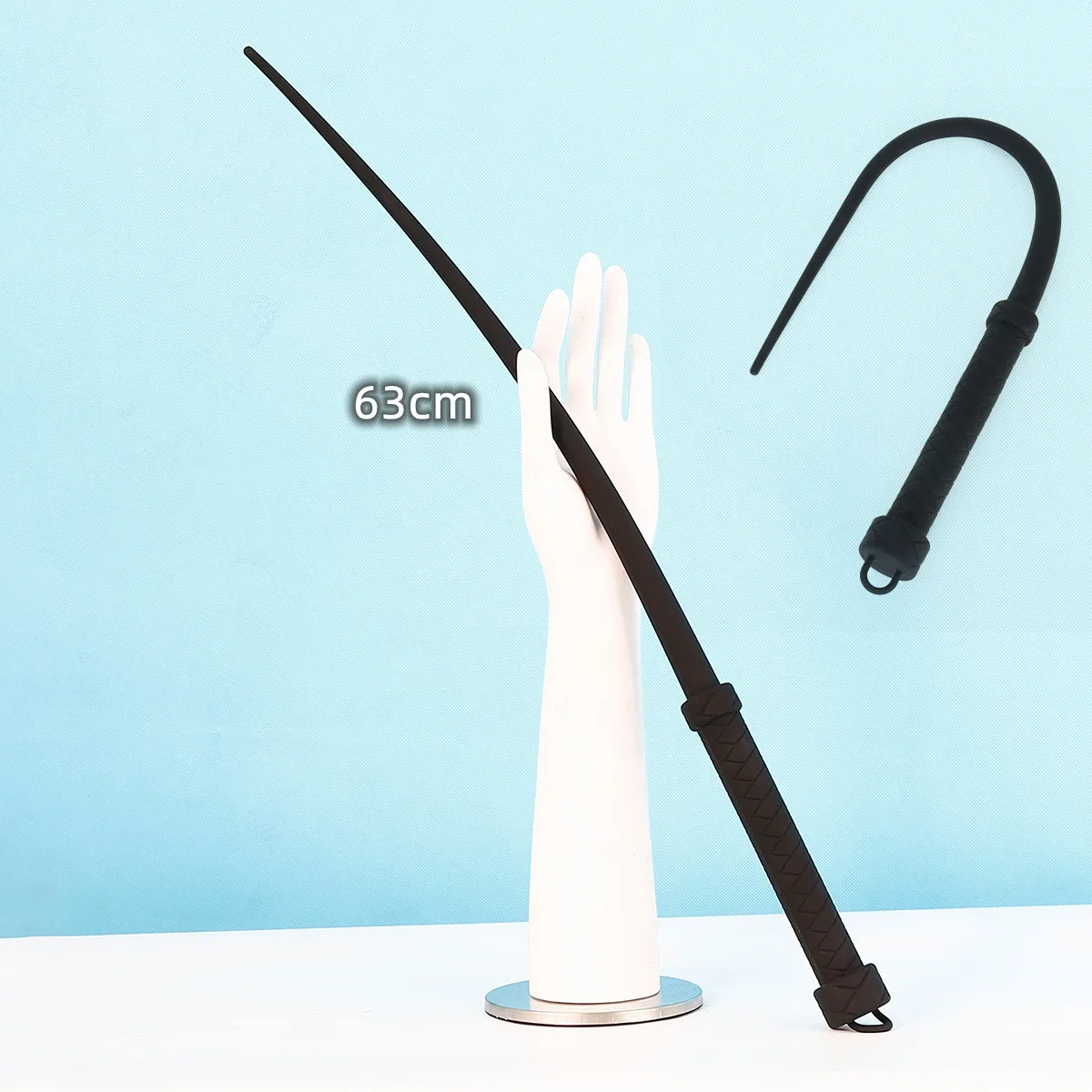 63Cm Bondage Boutique Slanke Siliconen Rijzweep Paard Zweep Speeltjes Voor Koppels Vrouwen Pony Spanking Knoet Bdsm_voghion.com
