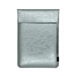 Sleek Ultra-Thin PU Leather Tablet Sleeve and Pouch for iPad Pro12.9 (Glossy Silver)