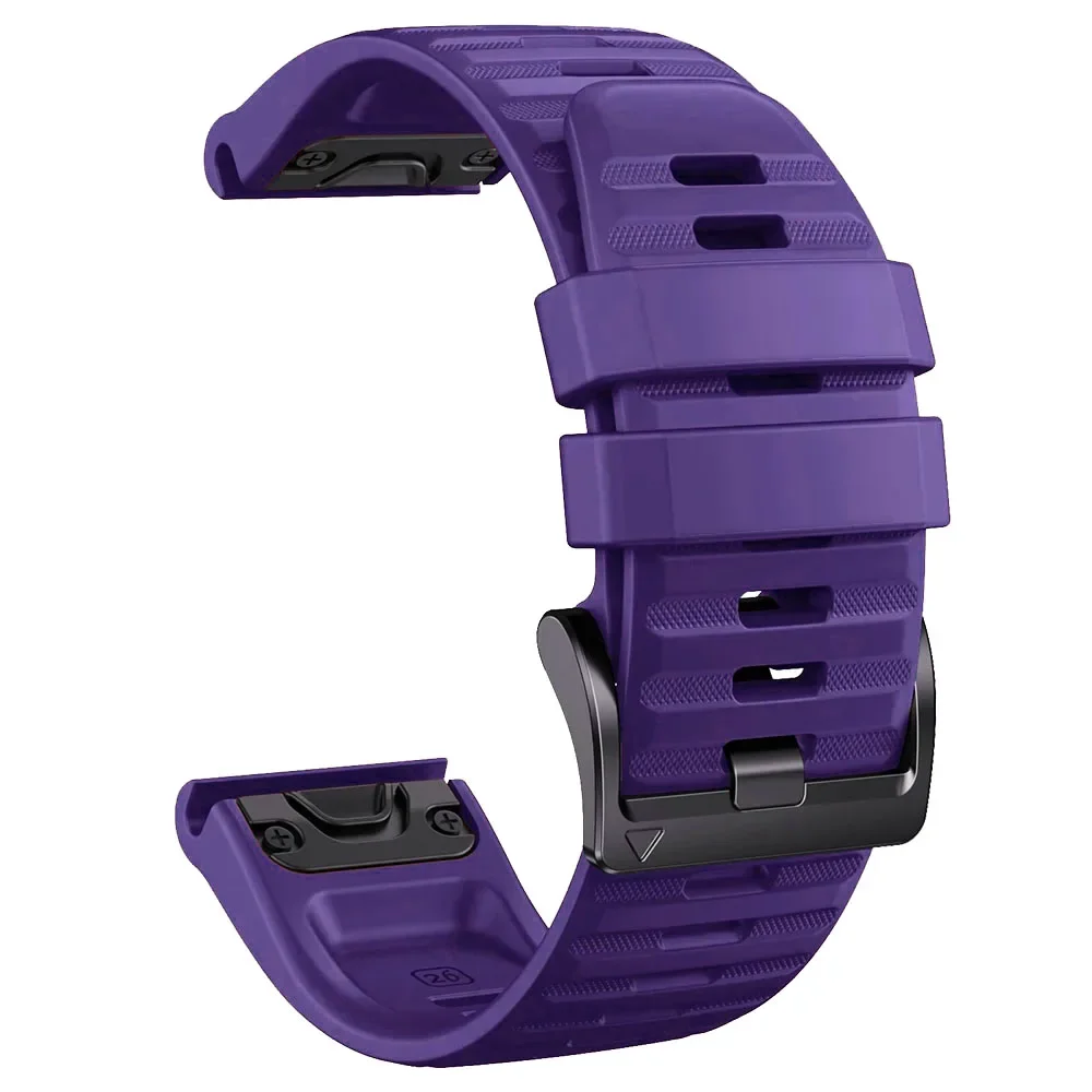 Official QuickFit Silicone Strap - Universal 26mm/22mm Adjustable Band, Unisex Replacement Bracelet