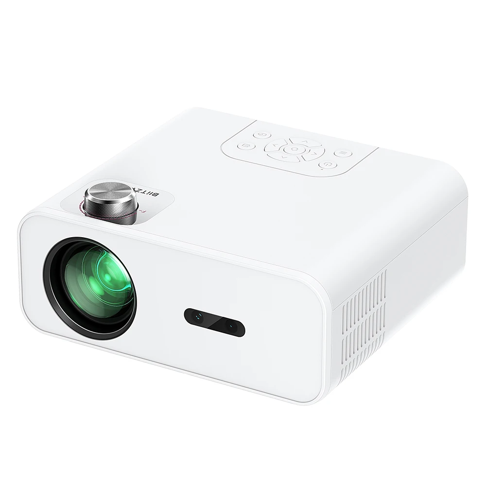 BlitzWolf BW-V5 Max LED Projector Android 9.0 System Physical 1080P Resolution 9000 Lumens 6D-Keystone Correction Home Theater