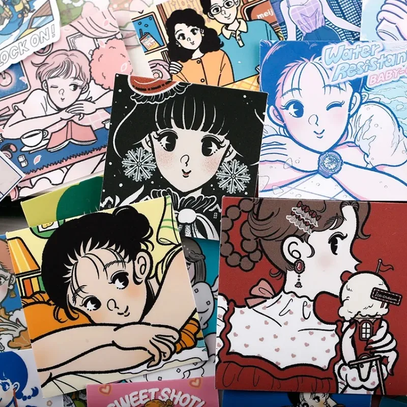 Aufkleber Kawaii 66 Stück japanische Mädchen Poster, süße Charaktere, Handkonto, Handyhülle Zeitung, Kinder
