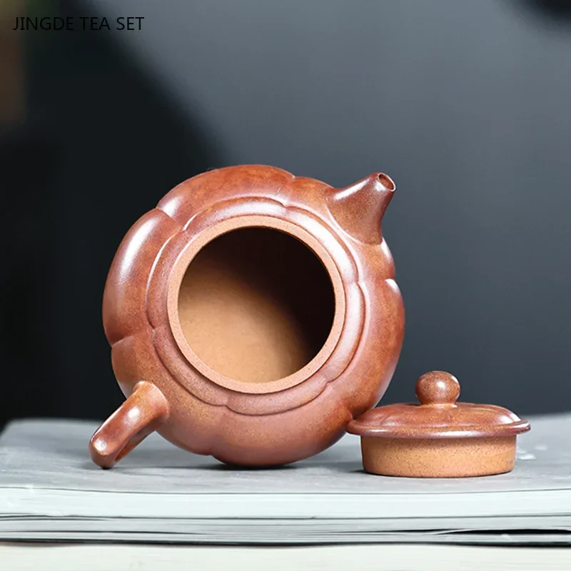 1PC 180ml Chinese Yixing purple clay teapot Handmade beauty teapot custom filter tea infuser home tea ceremony accessories