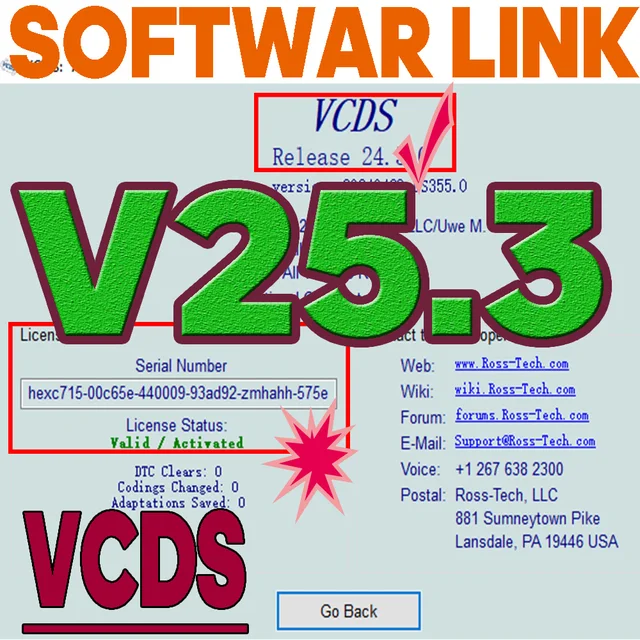 UPDATE SOFTWARE VAG-COM  OBD2 Scanner HEX V2 USB Interface FOR VW AUDI Skoda Unlimited VINs Atmega162 Multilingual VCDS  TOOLS 1