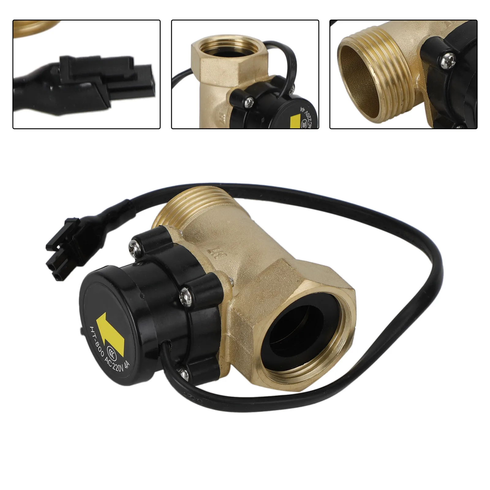Wasserdurchflussschalter HT-800 G1 – 220V Strömungswächter Für Pumpensteuerung, Bis 70°C, 1,6A
