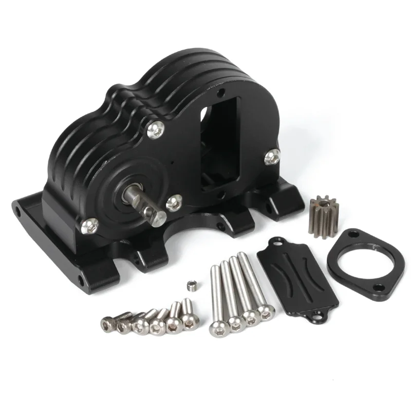 

LCG Lower Center of Gravity Transmission Gearbox with Skid Plate for 1/10 RC Crawler Axial SCX10 I II III Capra Upgrades