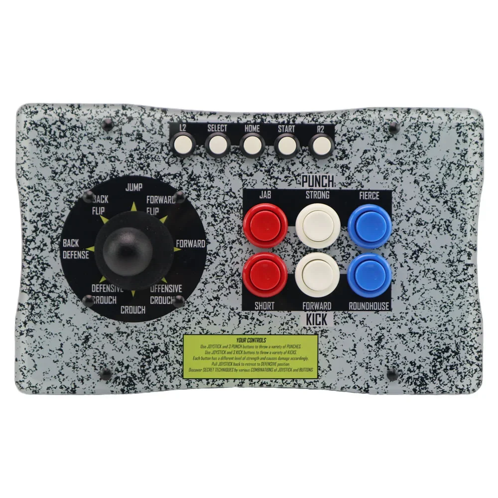 클래식 레트로 게임 컨트롤러 FightBox R8-SF2 아메리칸 스트리트 파이터 레이아웃 RP2040 고급 브레이크아웃 보드 (PC/PS4/스위치용)