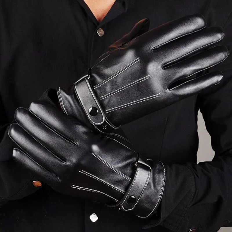 New Grace Fashion  men Lady Glove Mittens Women Winter Vintage Touch Screen Driving Keep Warm Windproof Gloves Dropshiping