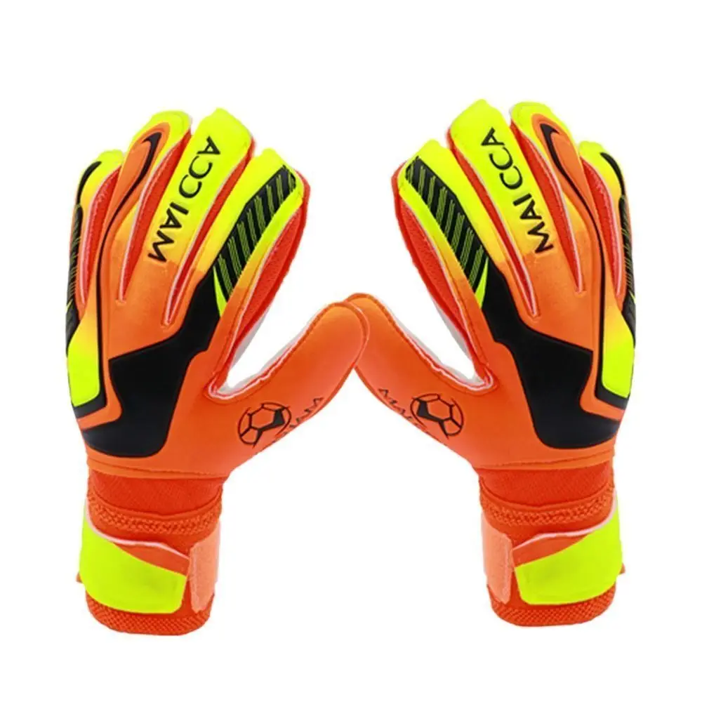 

1 пара Нескользящие футбольные перчатки, латексные защитные пальцы, перчатки вратаря для игр, износостойкие плотные