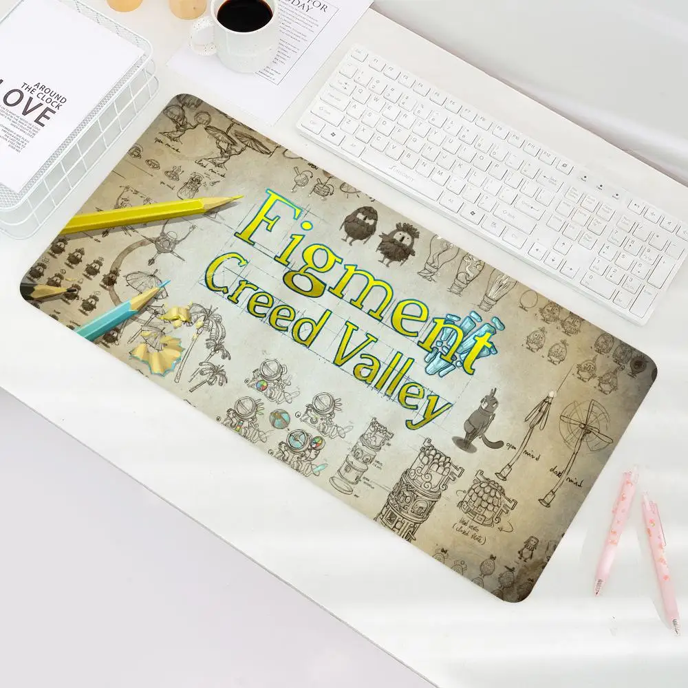 

Mouse Pad Non-Slip Rubber Edge locking mousepads Game play mats Action-adventure game Figment 2 Creed Valley for notebook PC computer