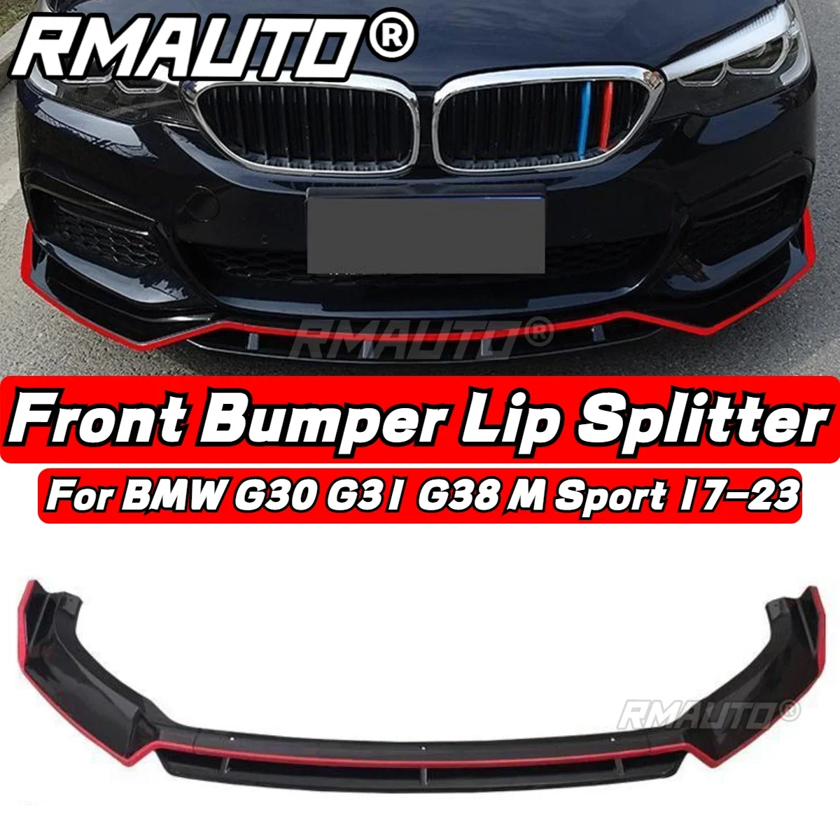 

For BMW G30 G31 G38 M Sport 2017-2023 Front Lip Car Bumper Splitter Spoiler Lip Diffuser Bumper Guard Body Kit G30 G31 G38 Lip