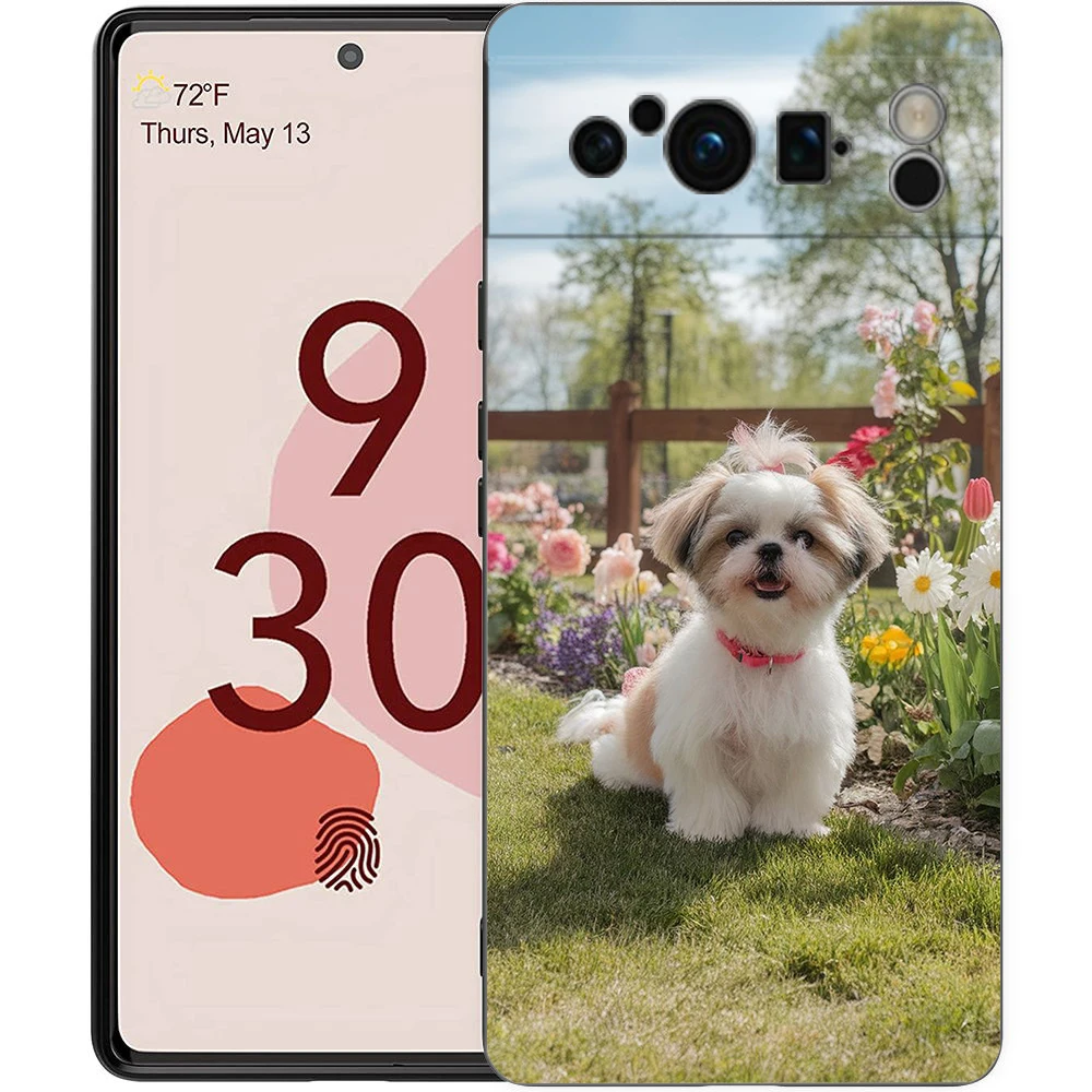 Shih Tzu Art Soft Black TPU Luxury Phone Case