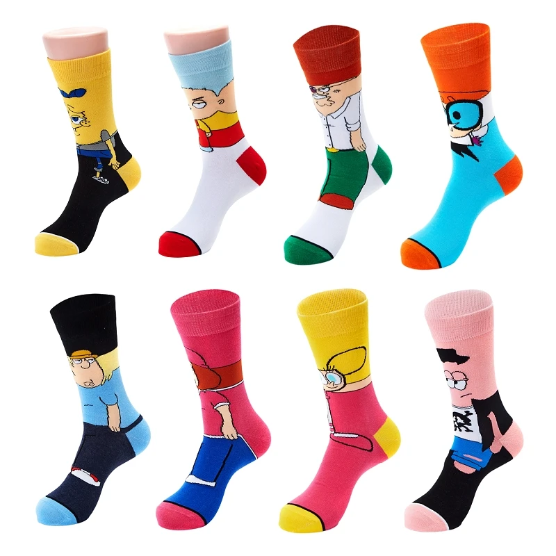 

Kawaii Spongebob Socks calzini Patrick Women Stocking Anime Cartoon Funny Sock Novelty Happy sudore peril tempo libero Socks