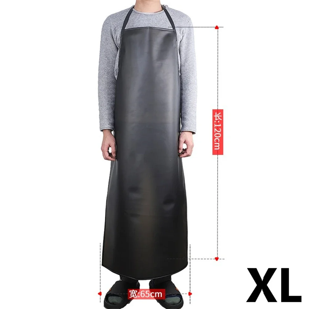 Tablier Industriel PVC Imperméable Et Résistant à L'huile - Taille 110x80 Cm, Bretelles Larges, Poche Latérale - Pour Atelier, Cuisine Professionnelle, Ferme - 5