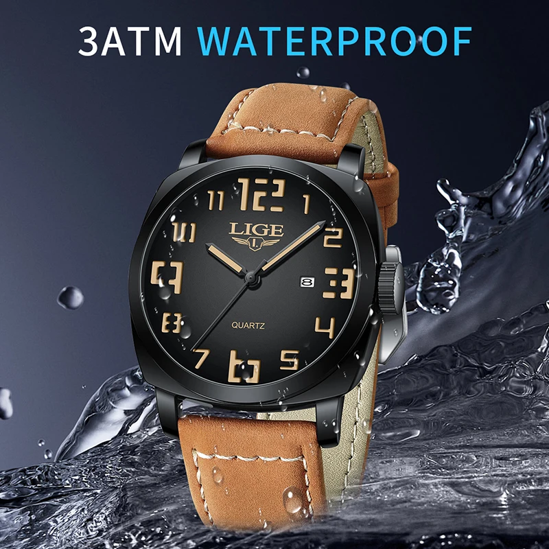 LIGE 2025 New Quartz Wristwatches Fashion Casual Luxury