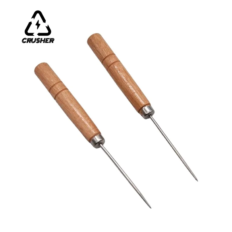 CRUSHER 10PCS Wooden Handle Hookah Foil Poker Puncher Foil Piercing Tool Single Needle Puncher Chicha Hookah Accessories