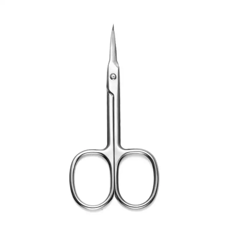 1Pc Stainless Steel Nose Hair Mini Small Scissors Eyelash Facial Hair Straight Round Tip for Eyebrows Nail Beard Manicure Makeup 6