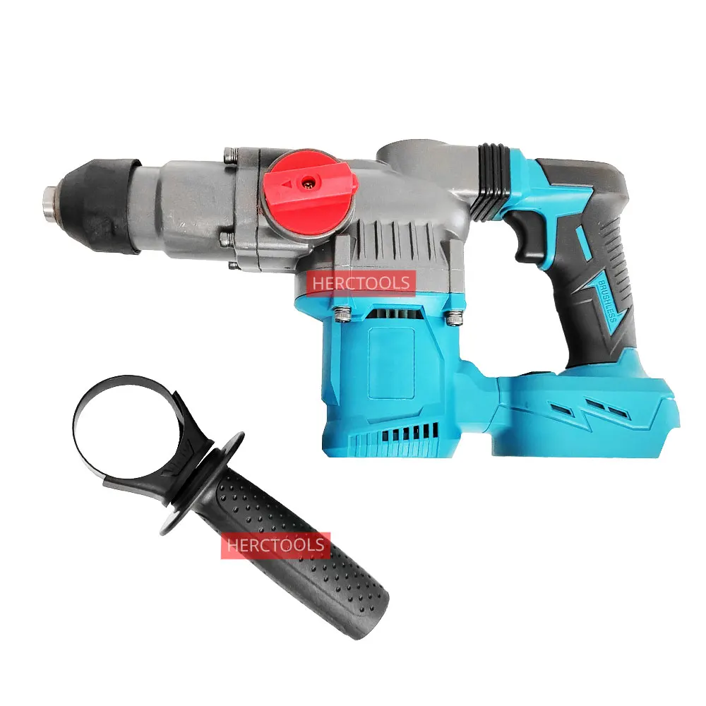 Brushless Cordless Rotary Hammer 21V Rechargeable Electric Hammer For SDS Plus Impact Drill Electric Pick No Lithium Battery 6