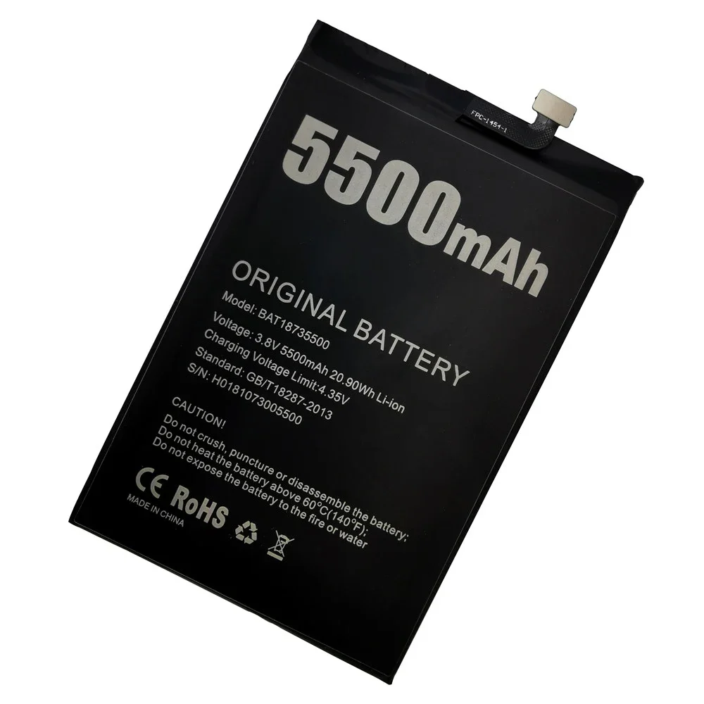 100% Original Replacement For New Doug Doogee N20 Battery S70 Bl5500 Y7 plus Mobile Phone X55 Battery +Tracking Number