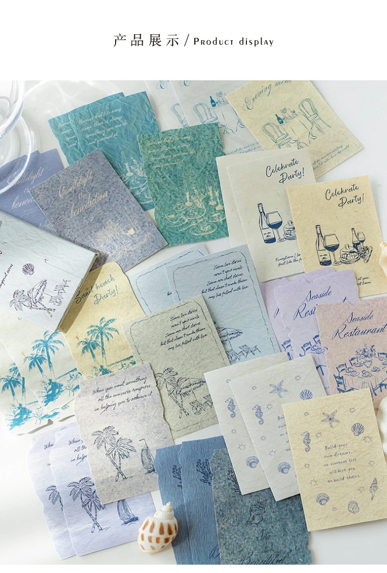 Mr.Paper 6 Packungen Vintage Literarische Scrapbook-Papierblöcke, Life Imprint Serie Dekoratives Journaling-Papier für DIY-Bastelarbeiten & Kartenherstellung – Detail 9