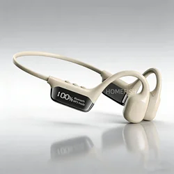 Waterproof Bone Conduction Bluetooth Headphones with Built - in MP3 and Extended Battery Life (WHITE)