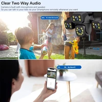 15MP trois écrans WiFi caméra IP sans fil extérieur trois objectifs PTZ 2 voies Audio humain suivi automatique caméra de Surveillance Tuya APP 2