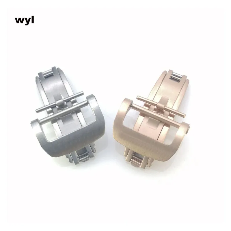 

20mm Silver black RoseGold Pink stainless steel Butterfly Buckle Replace For Richard Folding Clasp Mille RM