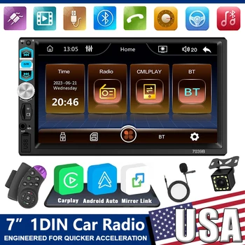 Universal 1 Din Car Radio HD 7 1