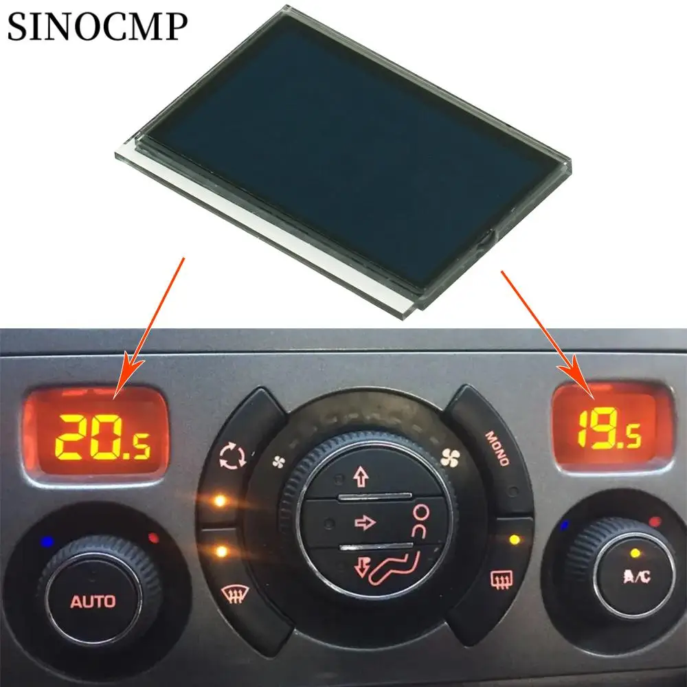 Módulo de Panel Lcd ACC para coche, monitores de pantalla, reparación de píxeles, pantalla de información de aire acondicionado para Peugeot 308 308CC 408, pantalla LCD 1