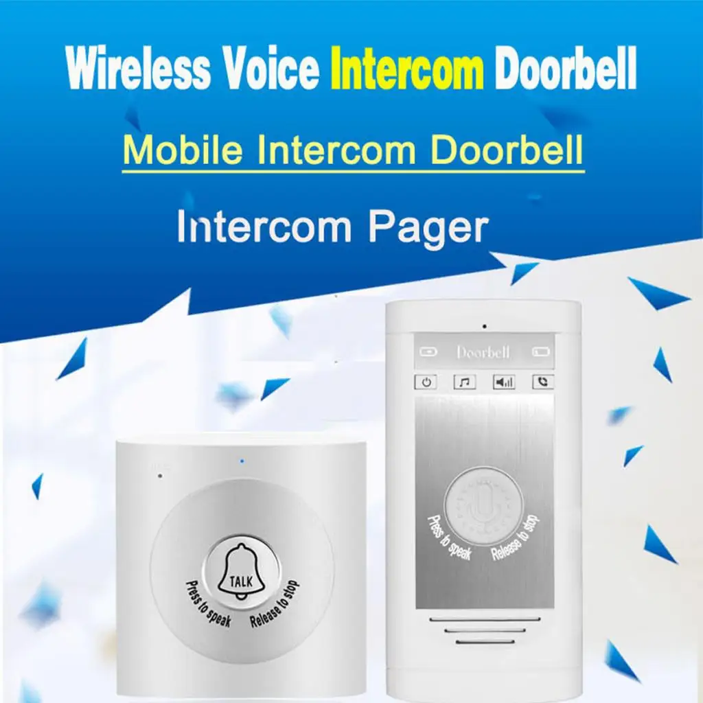 Wireless Intercom Doorbell Two-Way Talk Intercomunicador Interphone For Home Apartment Security