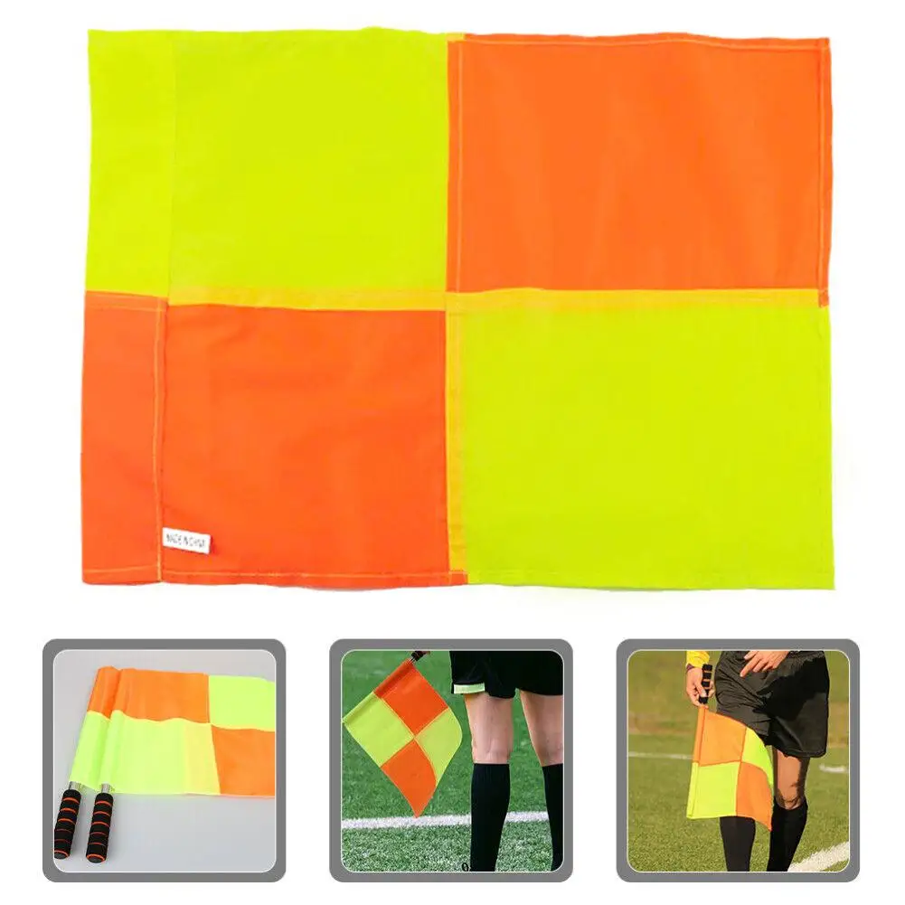 

Soccer Referee Flag Competition Fair Play Outdoor Football Corner Flags Trainning Football Flag Referee Equipment W2T4