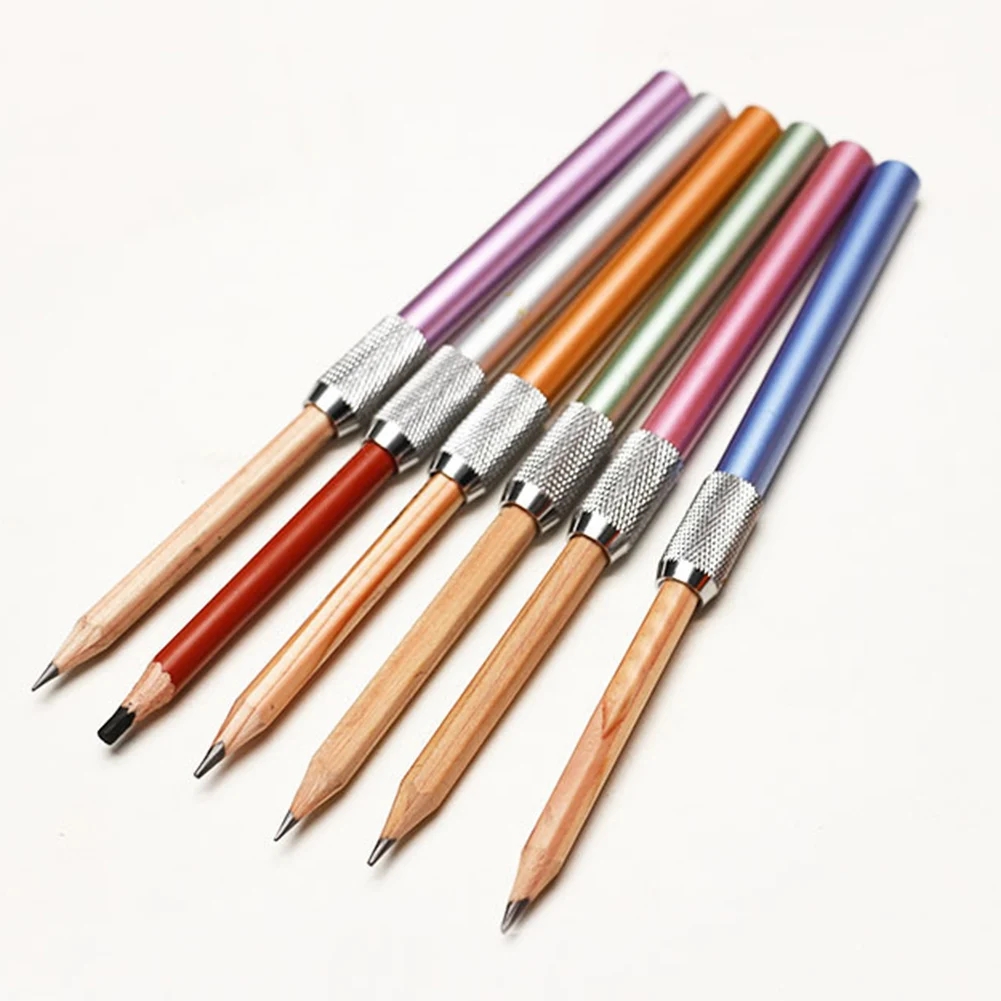 Adjustable Single Head Wood Pencil Extender Holder Tool for Charcoal