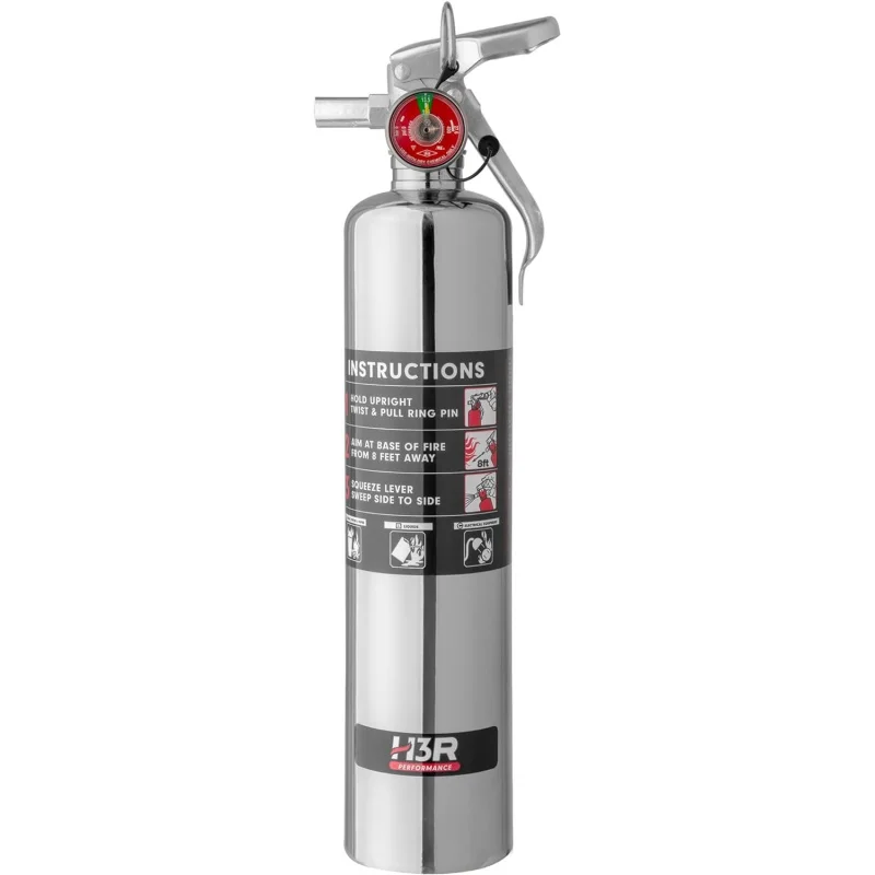 

H3R Performance MaxOut Dry Chemical Car Fire Extinguisher - 2.5 lb. Chrome(MX250C)