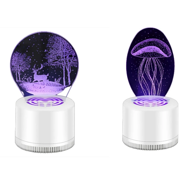 

3D Anti Mosquito Lamp, Led, Household Photocatalysis, Non Radiation USB Mosquito Trapping Lamp