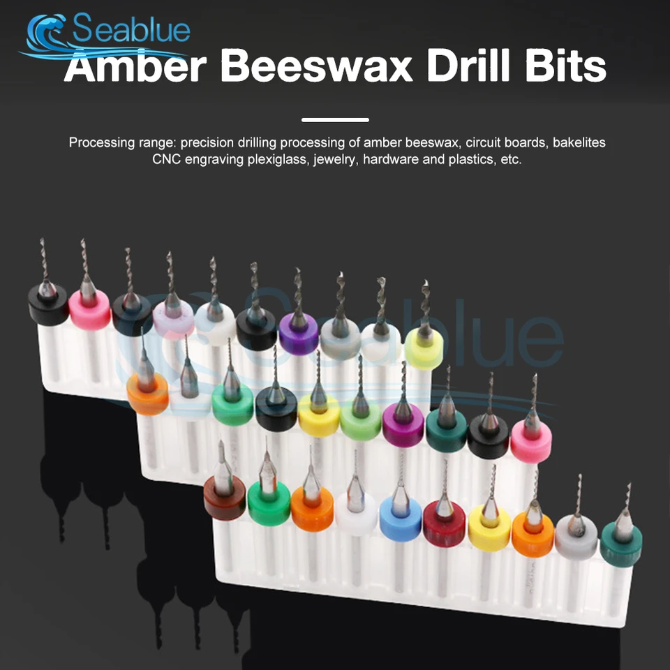 Lot De 10 Forets En Acier Au Carbure Pour Circuit Imprimé Avec Anneau D