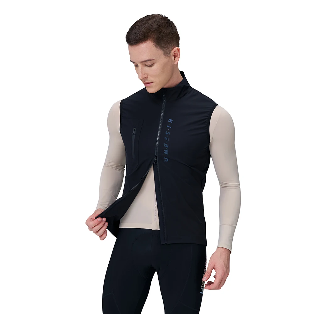 HISERWA Men Cycling Vest Sleeveless Pro MTB Road Bike Jersey Lightweight Windproof Waterproof Bicycle Vest Chaleco Ciclismo 2
