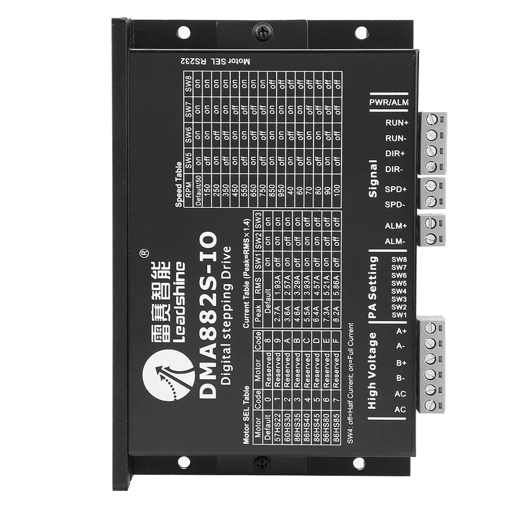 

DMA882S-IO Драйвер шагового двигателя