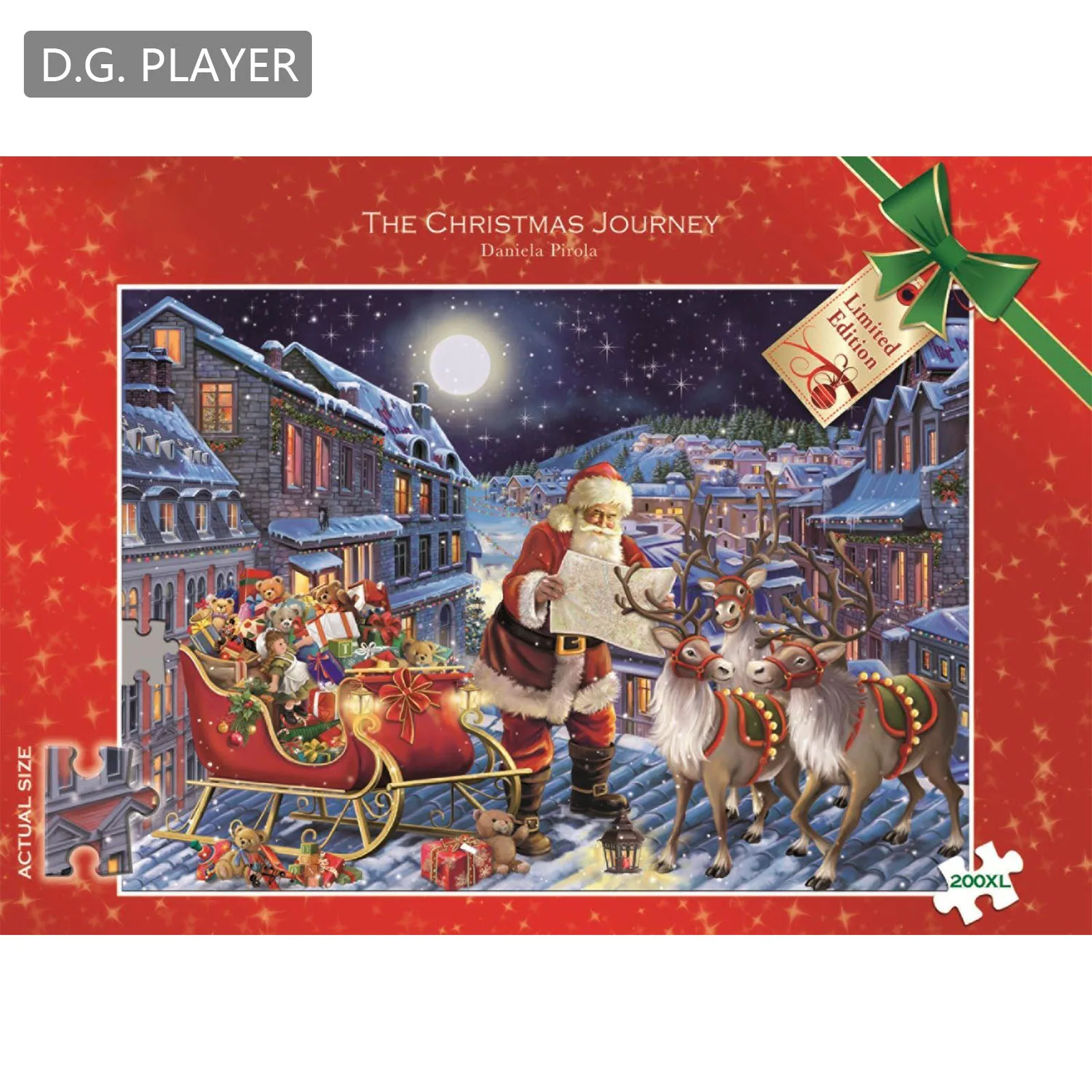 D.G. PLAYER 1008 Pcs Christmas Jigsaw Advent Calendar Christmas Jigsaw Puzzles Countdown Calendar Christmas Themed Party Favors 4
