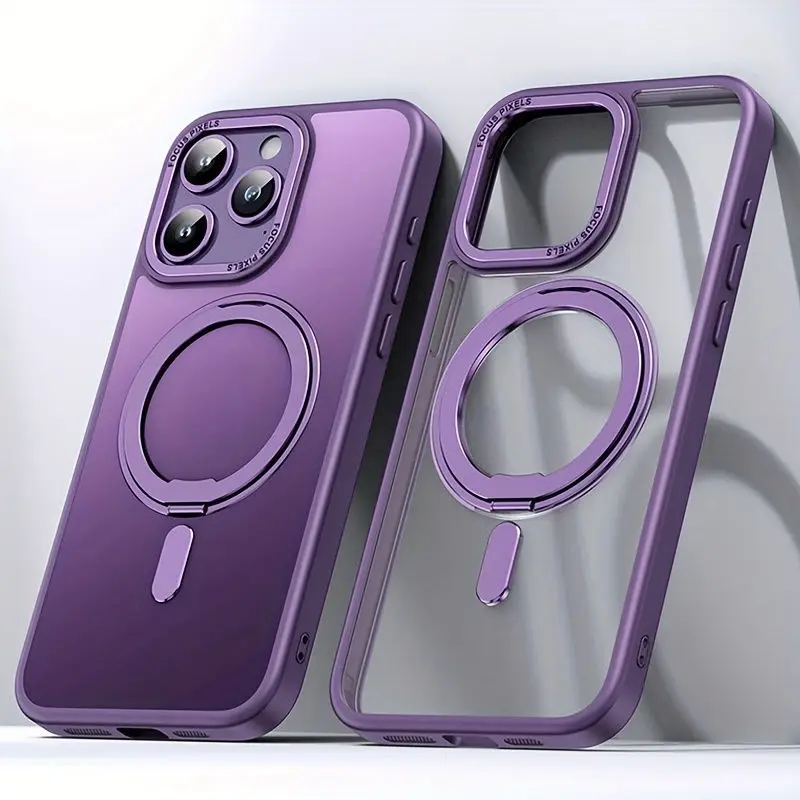 Magnetic 360° Rotatable Stand Case with MIL-Grade Drop Protection and Magnet Ring