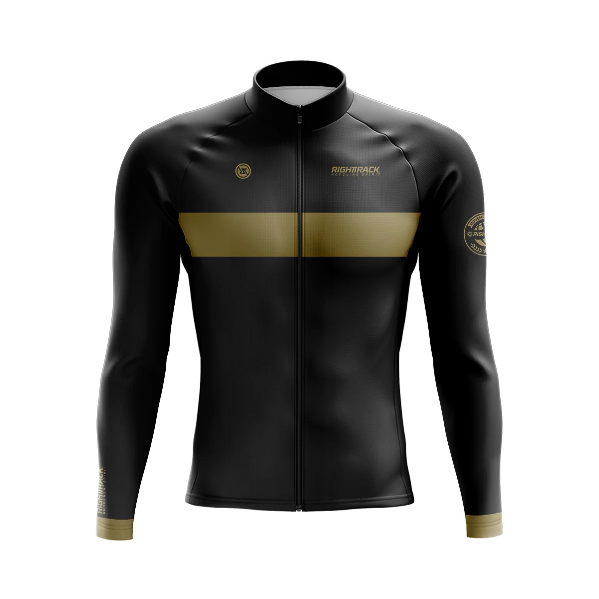 thumbnail image 1 of Maillot de ciclismo de invierno para hombre, ropa de ciclismo de manga larga para carreras profesionales, ropa térmica de malla/polar UV para primavera y otoño, ropa de ciclismo RIGHTTRACK, 1 of 5