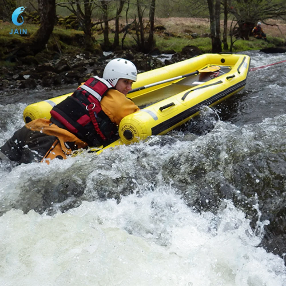 3/6 Person Portable Inflatable Rescue Boat Life Sled Yacht Surf Rescue Board Floating Pad with Hand Pump for Water