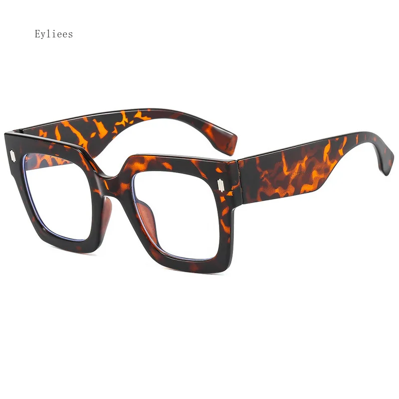 1pc 플라스틱 프레임 사각형 대형 안티 블루 라이트 안경 푸른 빛 차단 안경 gafas очки