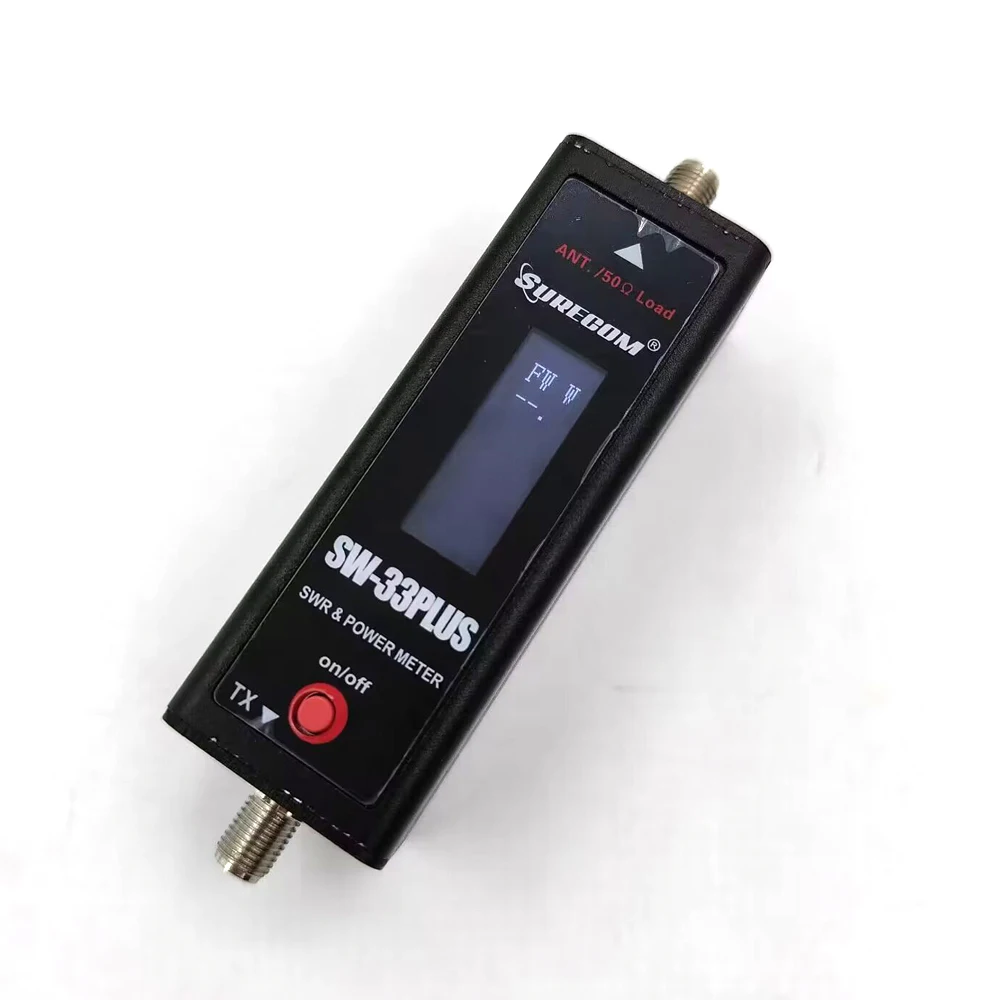 SURECOM SW-33Plus 100W Mini Power & SWR Meter VHF UHF 125-525MHz With Adapter for Walkie Talkie