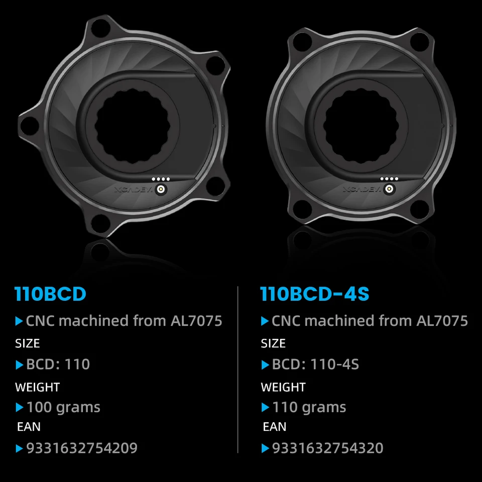 LEXSON 170mm カーボンクランク +パワーメーター 2024 LEXON XCADEY Power Meter Base Road Carbon Cranksets