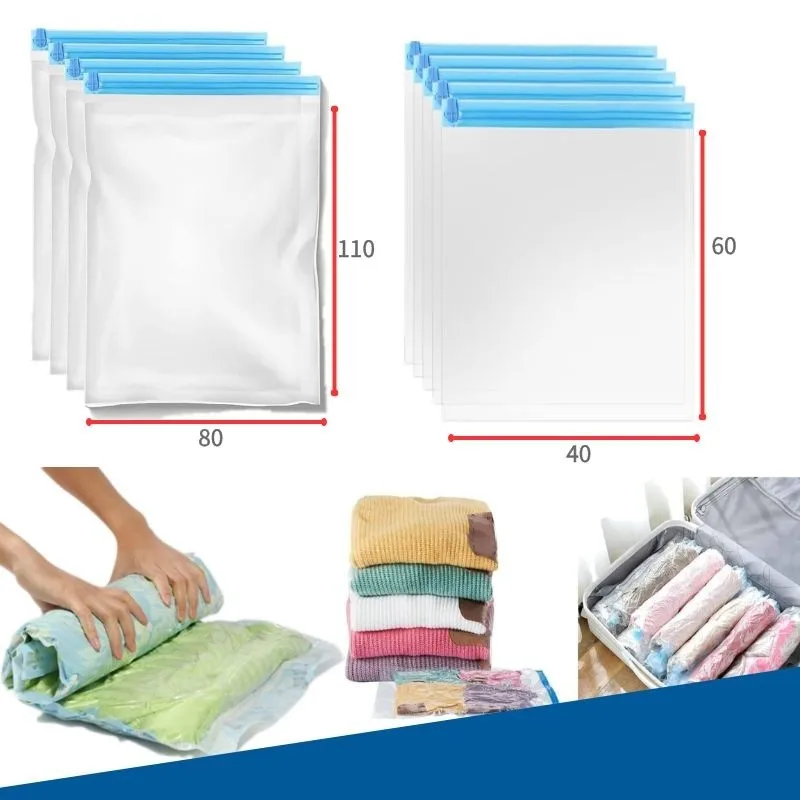 Vacuum Bag Clothes Storage BagS Plastic Folding Compressed Household  Clothing Quilt Storage Bag Space Saver Travel Accessories - AliExpress